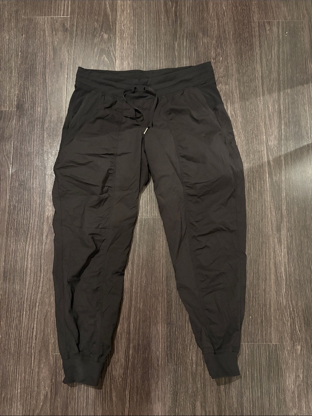 Lululemon pre owned black dance studio joggers sz 12
